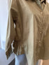 Rabens Saloner djana poplin side gather shirt Khaki